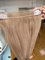 SHY HAIR Expédition immédiate HD 12*2 Compléments capillaires pour la ligne des cheveux, couleur naturelle, cheveux humains vierges bruts pour femmes souffrant de calvitie frontale