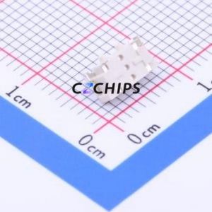 1TS002G-2500-3500-CT Tactile Switch SMD,3.5x6mm Switch Single Pole Single Throw Rectangle Button 2.5N Horizontal Mount - Product Image 2