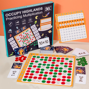 Wooden 3-in-1 Multiplication PK Battle Math Game Multiplication <b>Table</b> Sudoku Puzzle Educational Toy Preschool Children XM-LMS - Product Image 6