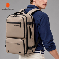 Sac à Dos Arctic Hunter Compression Sous Vide en Polyester Convertible Bretelles Escamotables Antivol 15.6 Pouces