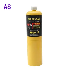 Küçük taşınabilir soğutucu gaz silindiri 404A 453.6G MAPP gaz silindiri için düğün meşale