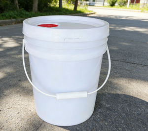 <span class=keywords><strong>Yusu</strong></span> - Cubeta Medidora Graduada de 5 Galones, Transparente, de Plástico, Apta para Alimentos, Ecológica, Duradera, para Almacenamiento - Product Image 1