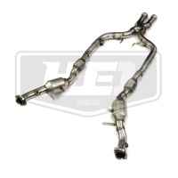 Collecteur d'échappement haute performance en X pour Mercedes-Benz W222 S500 S550 S450 S320 (2014-2017) avec isolation