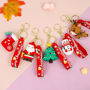 High-End Small <strong>Gifts</strong> <strong>Wholesale</strong> <strong>Christmas</strong> Keychains <strong>Christmas</strong> Trees Dolls Exquisite Bags Hanging Decorations All PVC Material - Product Image 4
