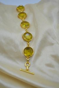 Ensemble de bijoux tendance, nouveau bracelet en or plaqué avec pierres de designer pour filles et femmes, prix de gros - Product Image 4