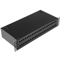 Boîtier terminal optique OTB 48 ports SC 2U SM FTTH, panneau de brassage fibre optique simple/double, montage en rack 19 pouces pour télécommunications