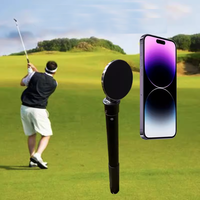 Monopode extensible en aluminium 14 or pod magnétique support de téléphone de golf trépied bâton support de pointe