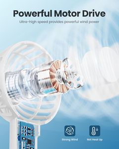 Portable High-Speed Mini Turbo <b>Fan</b> <b>Rechargeable</b> USB Charging Electric Handheld <b>Fan</b> Cheap Portable Mini <b>Fan</b> - Product Image 2