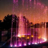 Fontaine musicale et dansante extérieure programmable DEWY, en acier inoxydable, garantie 5 ans, 110-230V, pour parc municipal