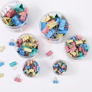 Colorful Binder <b>Clips</b> Mixed Sizes 50 Mm Metal Office File Organizer <b>Clips</b> - Product Image 5