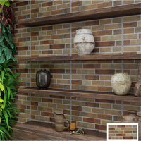 Azulejos Modernos 3D para Paredes Exteriores de 300x600 mm, Acabado Mate, Estilo Rústico, Aspecto de Piedra Antigua, Ladrillos para Decoración Exterior de Hoteles y Apartamentos