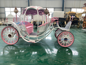 Nuevo Carroza Eléctrica de Estilo Europeo con Asientos Rosados para Bodas, Transporte Especial para Bodas - Product Image 6