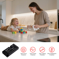 Fuente de Alimentación para Luces de Gabinete, Transformador LED de 12V 24V, 24w 36w 50w 60w 100w 200w, Fuente de Alimentación Conmutada de CC para Luces de Gabinete