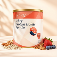 460g OEM Natural Whey Protein Isolate Powder untuk Pemulihan & Pertumbuhan Otot Dewasa