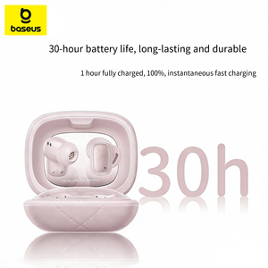 Écouteurs sans fil d'<span class=keywords><strong>occasion</strong></span> Baseus AirNora 3 avec étui de charge - Son de haute qualité, design confortable pour les oreilles, connexion stable, longue autonomie - Product Image 3