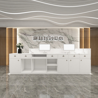 Comptoir de réception commercial, comptoir de caisse, comptoir polyvalent pour bureau, hôtel, centre médical, centre de beauté, bar