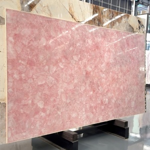 Yushi đánh bóng ánh sáng tự nhiên màu Hồng <span class=keywords><strong>Onyx</strong></span> tăng màu Hồng đá cẩm thạch đá nhà bếp Countertop ăn uống Bàn cà phê - Product Image 5