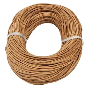 1mm 1.5mm 2mm 3mm Crafts Round Cowhide Genuine Leather Natural Rawhide Rope String Cord for Jewelry Making