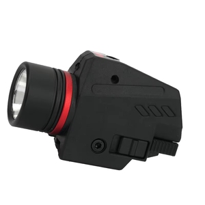 Lanterna de Caça Compacta em Alumínio à Prova d'Água com Mira Laser de Ponto Vermelho e Iluminação de Luz Branca com Indicador LED - Product Image 2