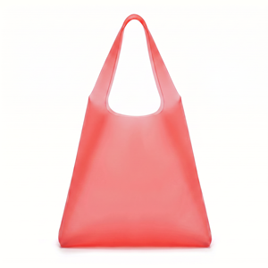 Bolso Tote de TPU Rojo Atractivo de Rootsmen con Logotipo Personalizado, Fácil de Limpiar, con Asa Superior Abierta y Asa para el Hombro, para Uso en la Playa y el Gimnasio - Product Image 3