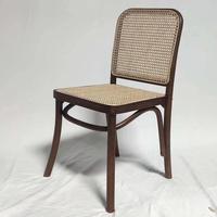 Ensemble de chaises et table de café en rotin nordique - Meubles de cuisine et de salle à manger écologiques et confortables pour usage commercial