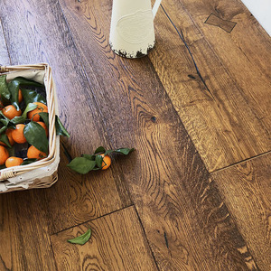 <span class=keywords><strong>Suelo</strong></span> de Madera de Roble Blanco Francés con Sistema de Clic 5G, <span class=keywords><strong>Suelo</strong></span> de Madera de Ingeniería y <span class=keywords><strong>Suelo</strong></span> de Madera Dura de Roble Blanco, Color Marrón Oscuro para Interiores - Product Image 3