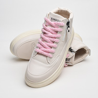 Lacets plats et moelleux de qualité supérieure 10 mm, lacets de chaussures en peluche mignons et tendance pour baskets femme