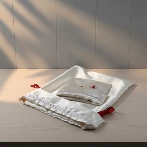 Wholesale GOLD PACKAGING Soft Custom Elegant Satin Pouch <b>Bags</b> With Ribbon for Gift - Product Image 5
