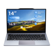 OEM ODM 14 Inch Intel Celeron N4000 Business Laptop 8GB LPDDR4 M.2 SSD FHD IPS Windows 11 Custom Keyboard Notebook Computer