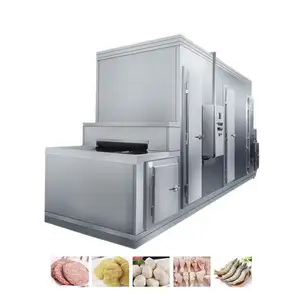 SDJ IQF Tunnel Instant Steamed Stuffed Bun Frozen Food Freezer Quick Freezing Machine/ Fruit Tunnel Freezer Machine