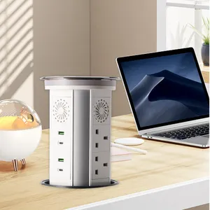 IP65 wasserdichte Top EU Smart Wifi elektrische Pop-up-Turm Küche Desktop-Lautsprecher-Buchse mit drahtlosen USB-C Pop-up-Buchse