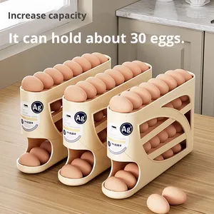 Hộp lưu trữ trứng lăn bốn lớp với công suất lớn và nhà bếp đa chức năng và đồ tạo tác gia dụng - Product Image 4