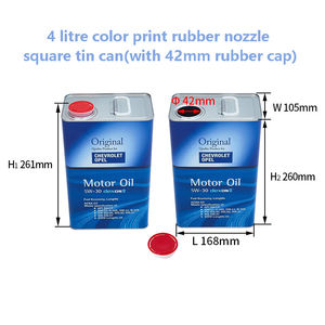 Fábrica 1L 2L 3L 4L Contenedor de embalaje de líquido de <span class=keywords><strong>metal</strong></span> Caja de lata de aceite Tubo soldado <span class=keywords><strong>con</strong></span> costura Lata de aceite de oliva - Product Image 5
