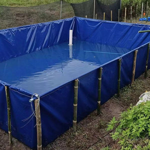 Bâche PVC Extérieure pour Bassins <span class=keywords><strong>d</strong></span>'Élevage de Poissons, Réservoirs <span class=keywords><strong>d</strong></span>'<span class=keywords><strong>Eau</strong></span> en PVC Biofloc, Bassin Rond de Pisciculture - Product Image 5