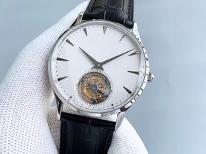 Reloj mecánico Tourbillon de lujo para hombre con bisel de diamante Calendario Logotipo de diseñador personalizable Reserva de energía Función hueca - Product Image 5