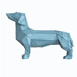 Patung hewan dekorasi rumah kuda beruang anjing desain baru patung serat kaca kustom
