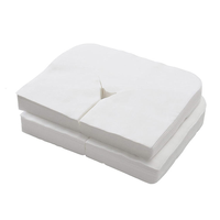 Coussinets de tête jetables en gel souple et respirant OEM pour chaise de salon de beauté, soins du visage et du corps, 100 pièces, feuilles de soutien pour le cou