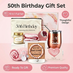 Lunaire - Regalos Personalizados para el 50.º Cumpleaños de Mujeres, Set de Regalo con Vaso, Cesta de Regalos con Artículos de Lujo, Regalo Único para Mamá o Amiga - Product Image 2