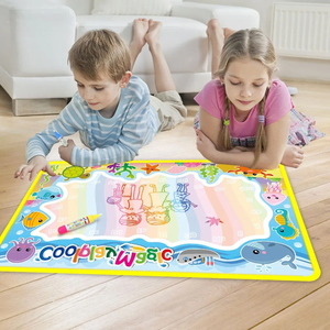 Jumon Water Doodle Mat Educational <b>Drawing</b> Toys Set for Kids with Animal Themes Unisex TC Cloth & Cotton Material Color Box T27 - Product Image 4