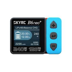 เครื่องชาร์จแบตเตอรี่อัจฉริยะ Skyrc B6neo+ 240W DC 126W PD สำหรับแบตเตอรี่ LiPo โดรนแข่ง และเครื่องบินบังคับวิทยุ - Product Image 3