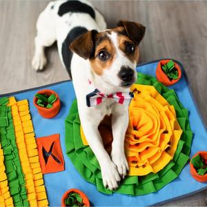 Manta de entrenamiento olfativo Alfombrilla de olor de entrenamiento de <span class=keywords><strong>perros</strong></span> y almohadilla de comida lenta con patrón de animales <span class=keywords><strong>para</strong></span> entrenamiento de forrajeo - Product Image 2