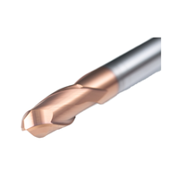 Fraise à bout en carbure à 2 cannelures pour usinage CNC, fabrication de moules de contournage 3D, traitement universel ODM OEM