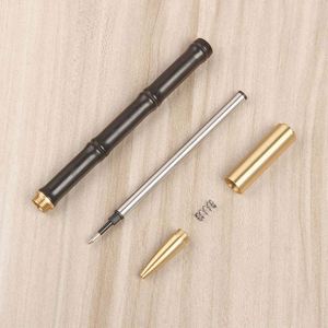 High Quality Luxury Heavy Gift Bamboo Shape <b>Pen</b> Ballpoint <b>Pen</b> Custom Promotion logo Bamboo Roller Ball <b>Pen</b> for Business Writing - Product Image 3