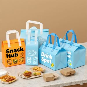 Sac isotherme de vente en gros pour emporter, garde au frais, logo personnalisé imprimé, sac isotherme écologique, sac isotherme souple, dessin animé, pliable, imperméable - Product Image 1