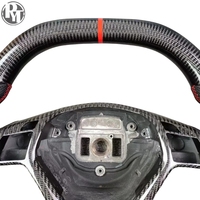 Volant en fibre de carbone véritable pour Mercedes-Benz W204 Accessoire de voiture haut de gamme