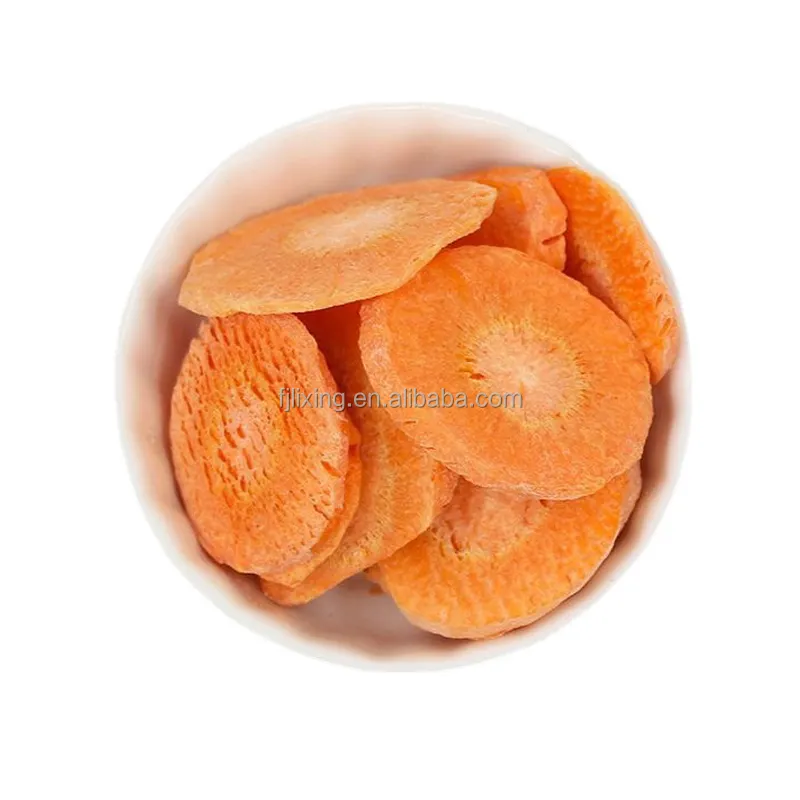 Manufacturer from China Custom Wrapping snack/cooking ingredients Freeze-dried carrot slice