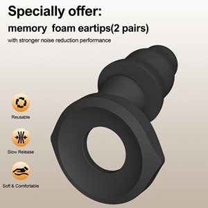 Tapones para los Oídos Personalizados de 4 Tamaños, Silenciosos, de Espuma Viscoelástica, Reducción de Ruido, Insonorizantes, Reutilizables, de Silicona, con Filtro - Product Image 3