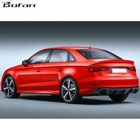 Accessoires de carrosserie pour pare-chocs arrière de voiture de style RS3 argenté 2017-2020 pour AUDI A3 berline