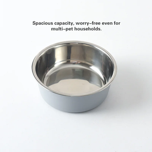 Premium Waterproof Non-Slip Raised Feeder Modern Design Stainless Steel Pet <strong>Bowl</strong> <strong>Rounded</strong> Pet <strong>Bowl</strong> for Easy Clean <strong>Dog</strong> Cat Feeding - Product Image 1