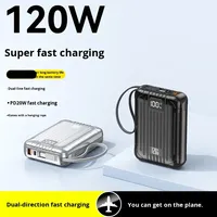 Nouvelle batterie externe portable haute capacité 20 000 mAh à charge rapide 22,5 W Type-C, kit de charge sans batterie (étui + carte mère)